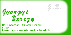 gyorgyi marczy business card